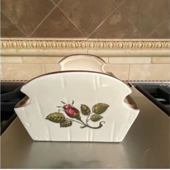 Vintage Metllox Poppytrail Provincial Rose 10in Bread Tray - Picture 5 of 8